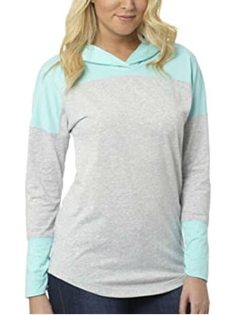 PUMA Hooded Pullover Lt Grey Heather Blue
